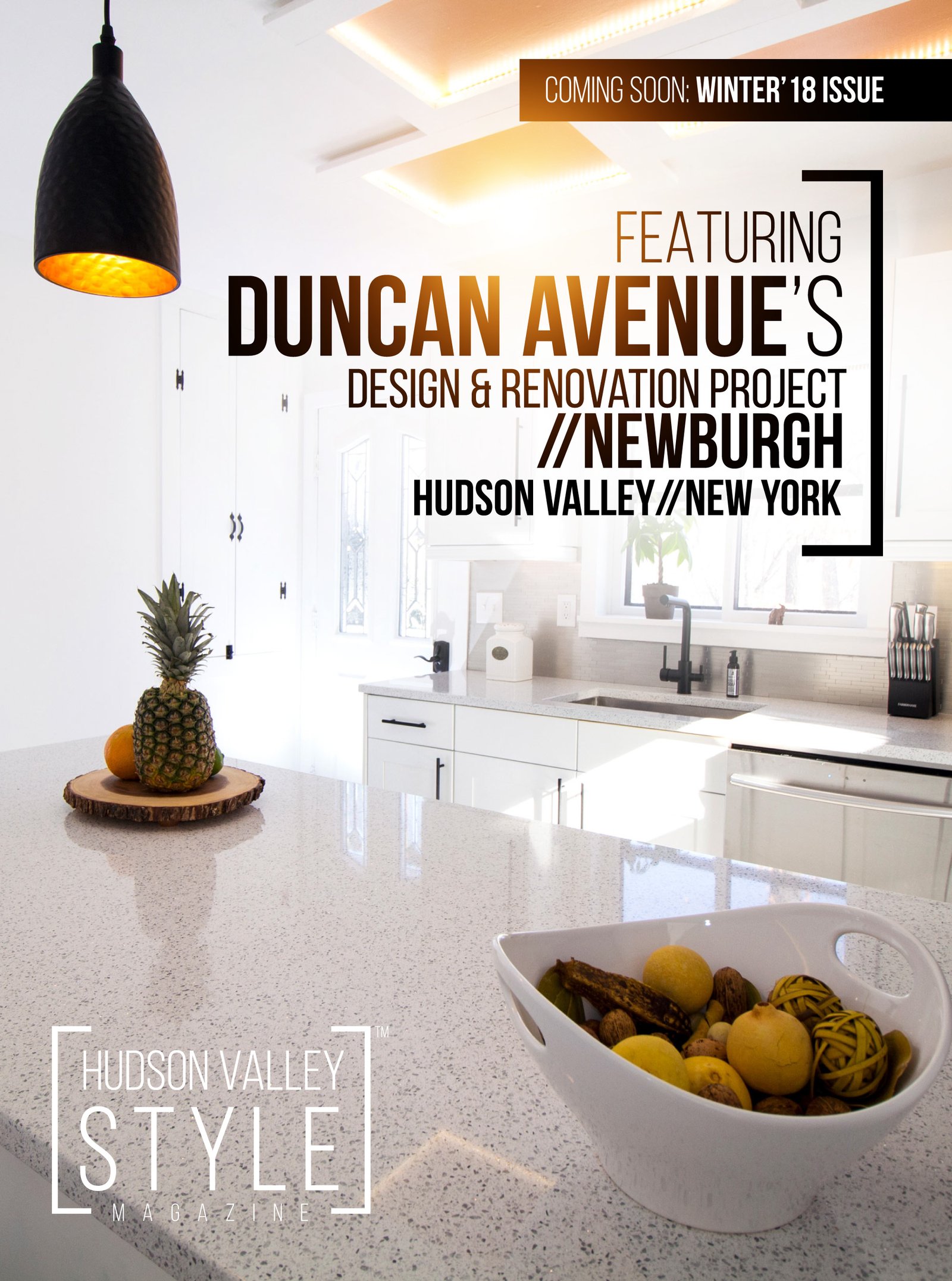 Coming in Winter 2018 Issue: Featured Project by Duncan Avenue Design Studio - 9W Property in Newburgh, New York
