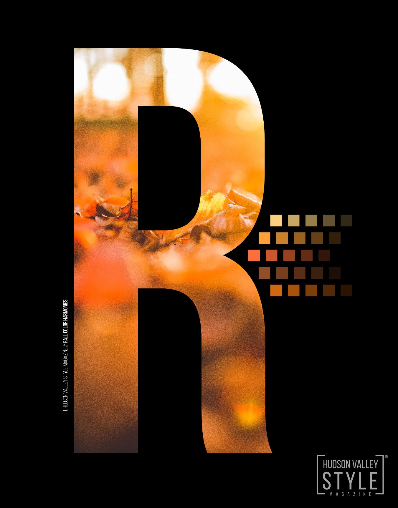 Hudson Valley Style Magazine / Fall Color Harmonies/ Maxwell Alexander Design / Typography / Graphic Design