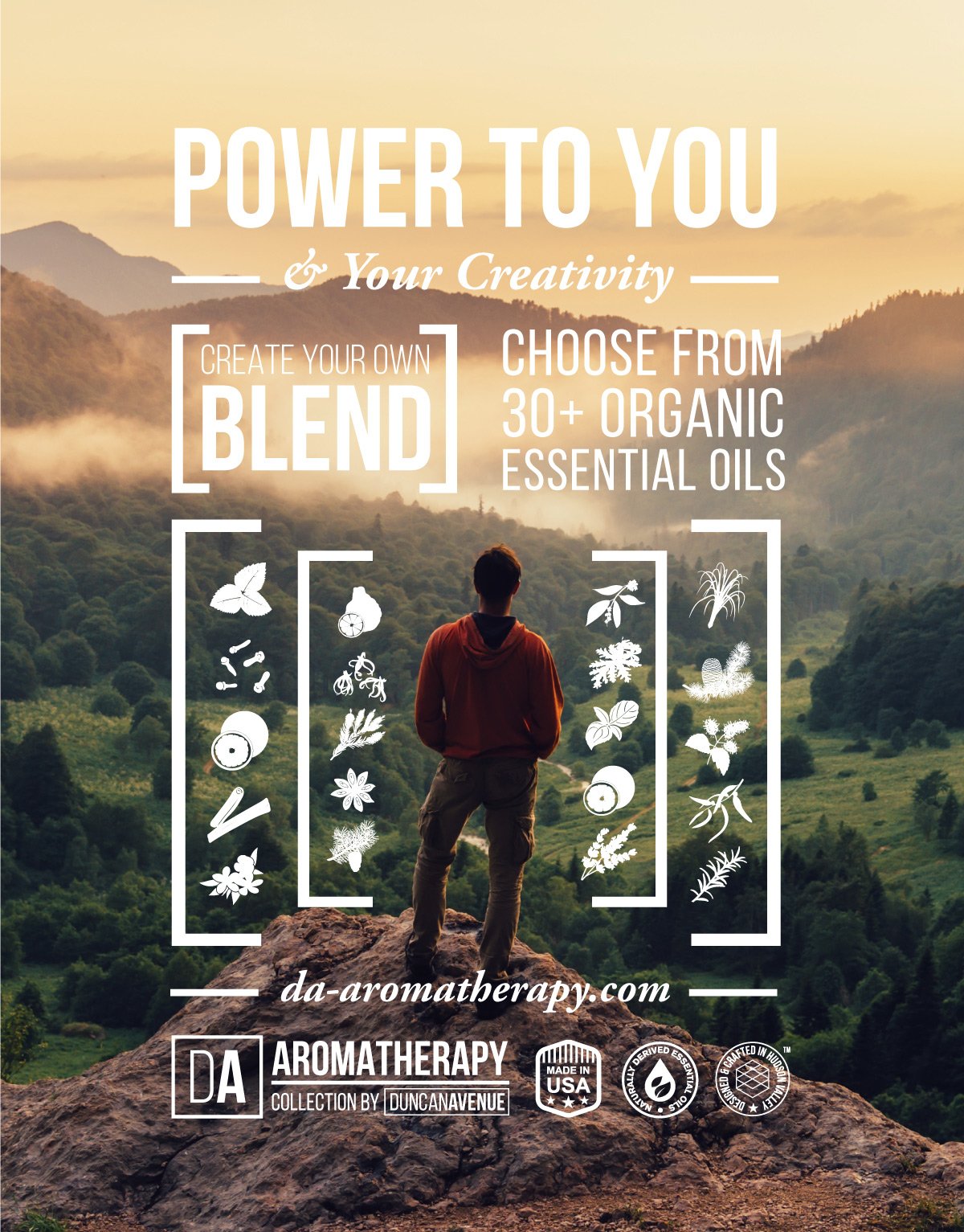 Power to You and Your Creativity: Create Your Own Essential Oil Blend with DA Aromatherapy Collection