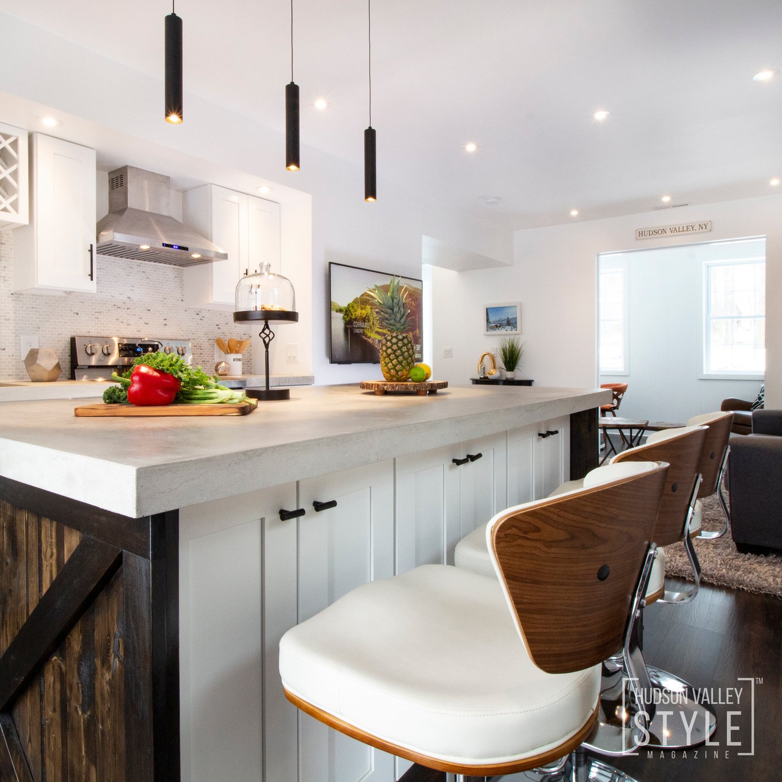 Modern Rustic Luxury in Cornwall on Hudson, NY - Interior Design project by Duncan Avenue Design Studio