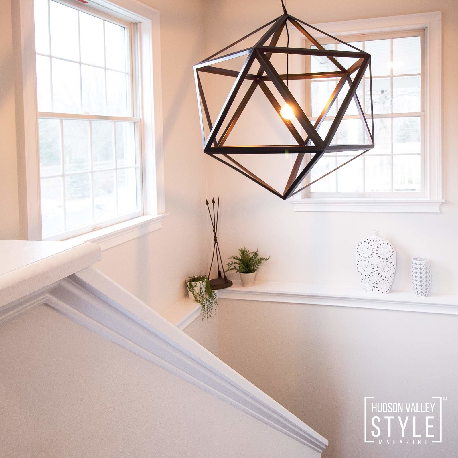 Custom Lighting Design - Modern Rustci Interior Design - Luxury Hudson Valley Home for Sale - Almax Realty - The Best Real Estate in the Hudson Valley