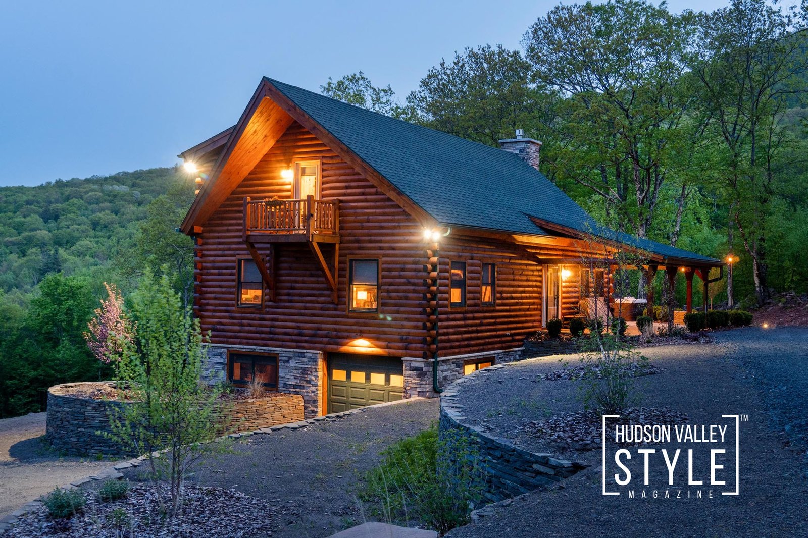 Welcome to the Stunning Log Cabin with a Hot Tub, Mountain Views and just Minutes Away from Windham – Presented by Alluvion Vacations – Photography by ALLUVION MEDIA
