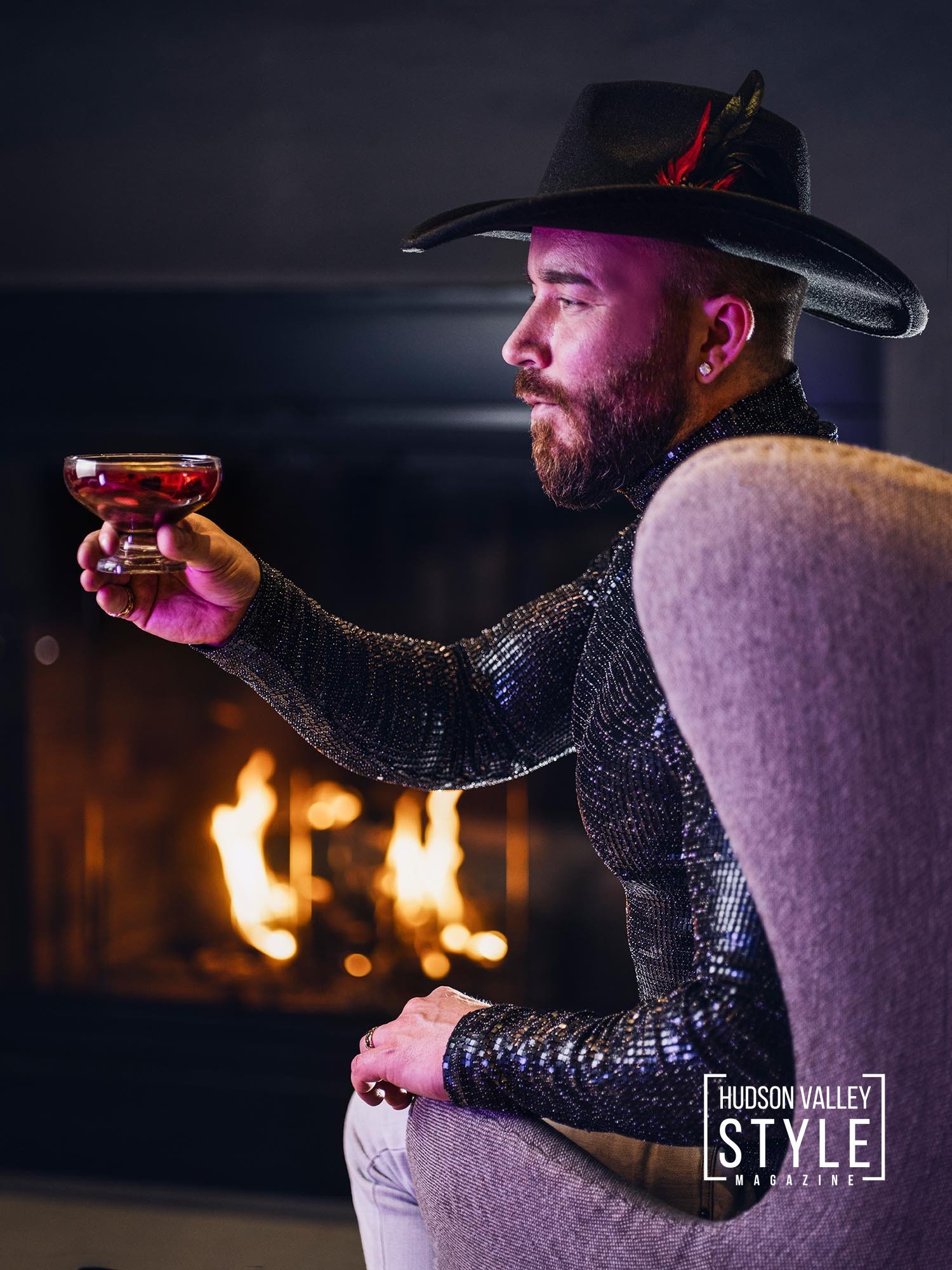 The Velvet Midnight: A Blueberry Haze Chocolate Martini at Roxbury Haus – Mixology with Maxwell Alexander – Luxury Travel – LGBTQ+ Travel – Presented by Alluvion Vacations