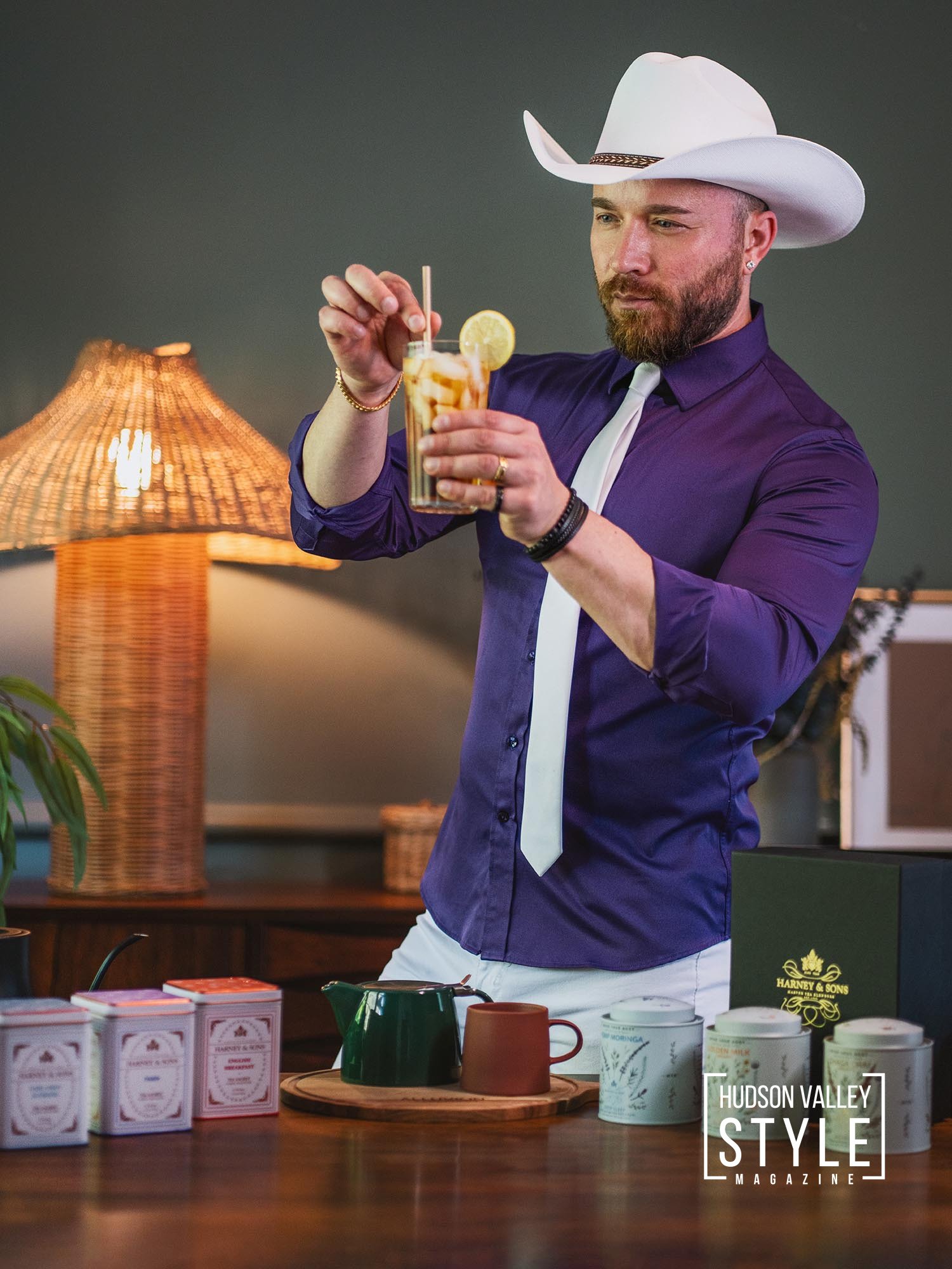 From Hot Sips to Iced Elegance: Discovering the Best of Harney & Sons Fine Teas – My Full-On, Cowboy Tea Adventure with Harney & Sons at the Modern Rustic Farmhouse in Saugerties – Product Reviews with Maxwell Alexander – Presented by Harney & Sons Master Tea Blenders